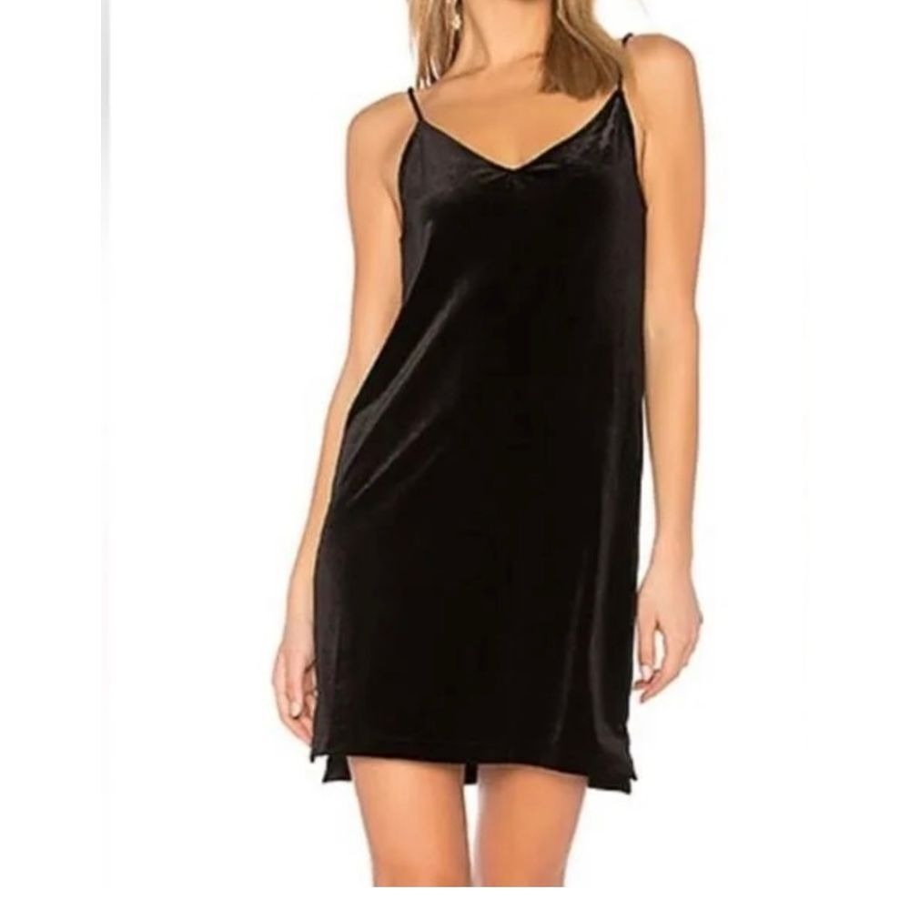 Rag & Bone Women's Black Amber Velvet Slip Spaghetti Strapโ Dress XS NEW $250